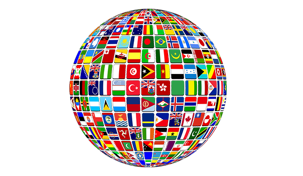 The-globe-covered-with-flags