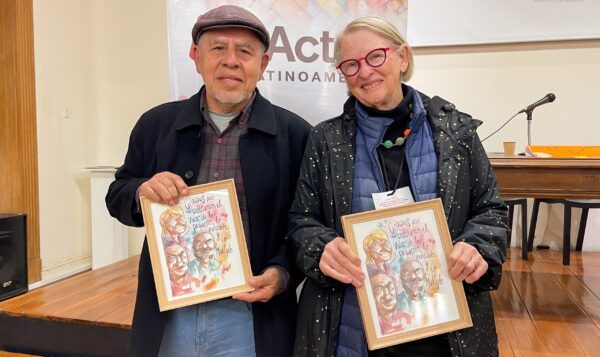 Arturo and Mary Murray at the Reimagining Resistance book launch