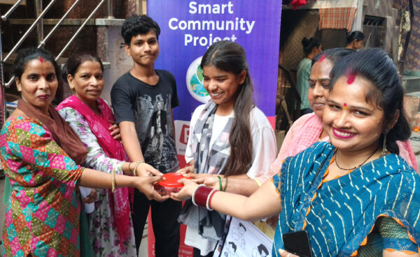 Community-led AMR project in Jahangirpuri, India. Sunanda second to the right.